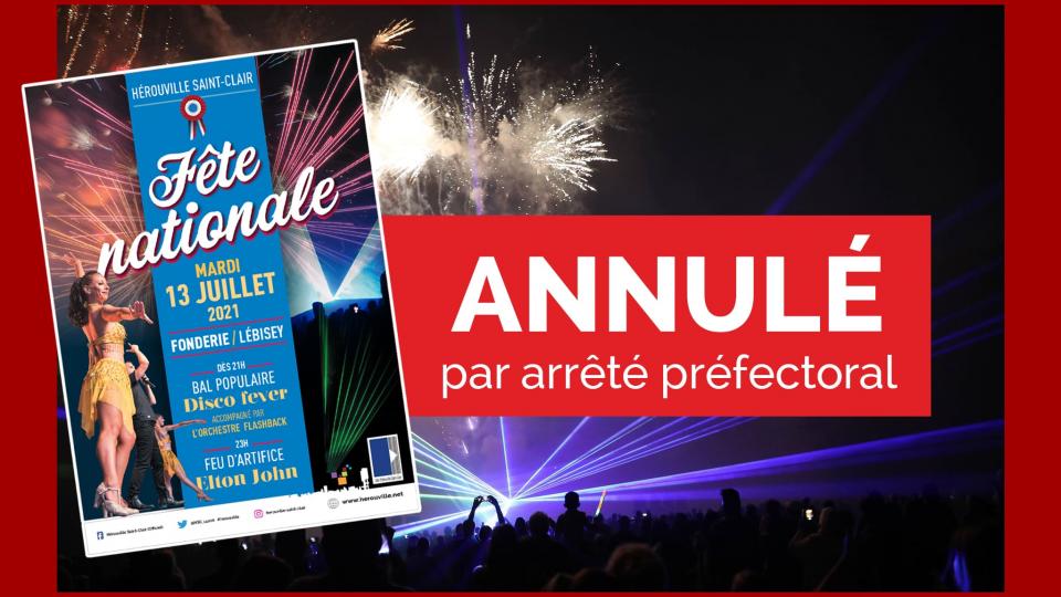 annulation feu d'artifice