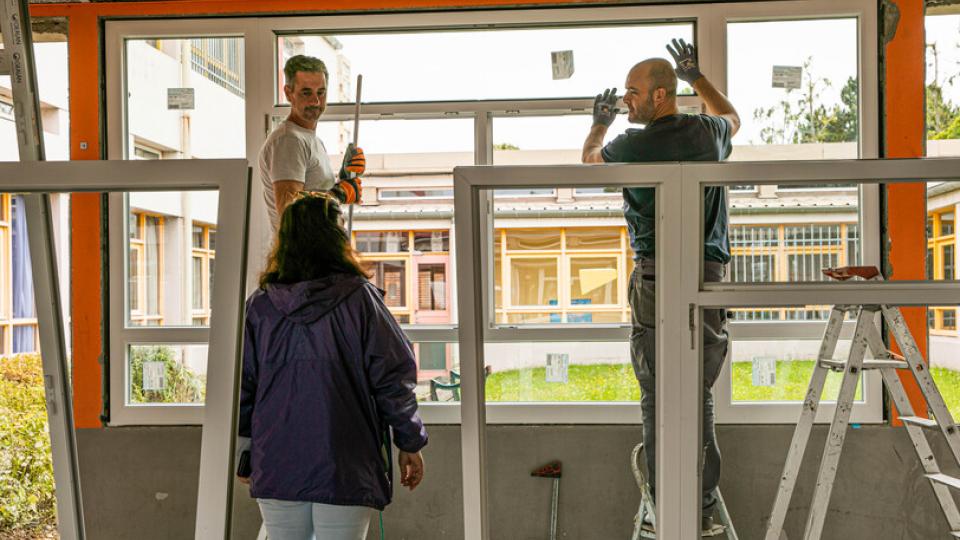 travaux dans les écoles