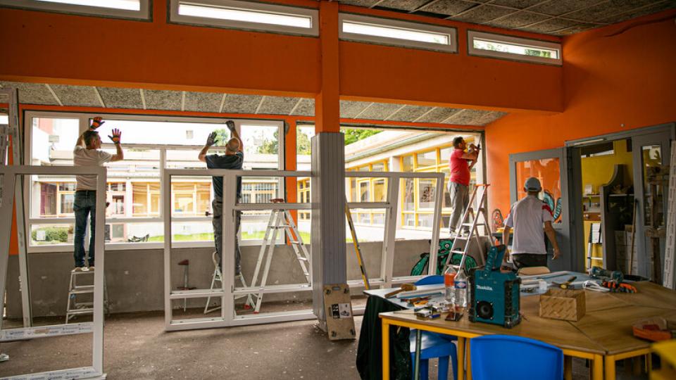 travaux dans les écoles