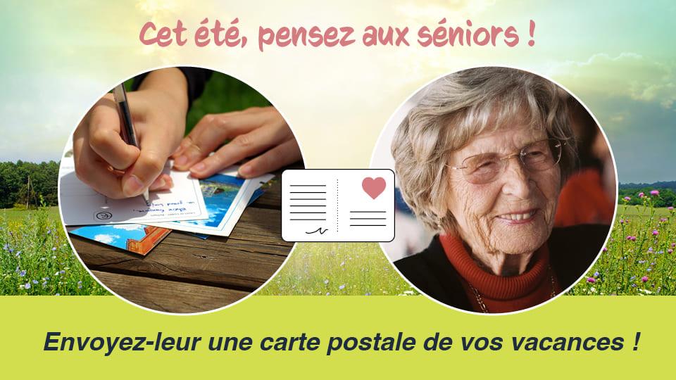 carte postale aux séniors