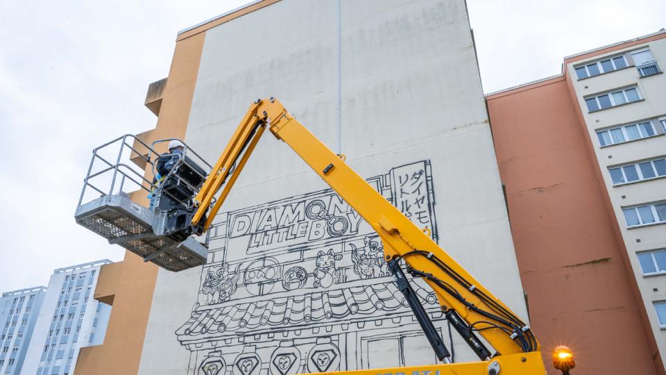 Fresque pignon 1014 Belles Portes Victo Dermo