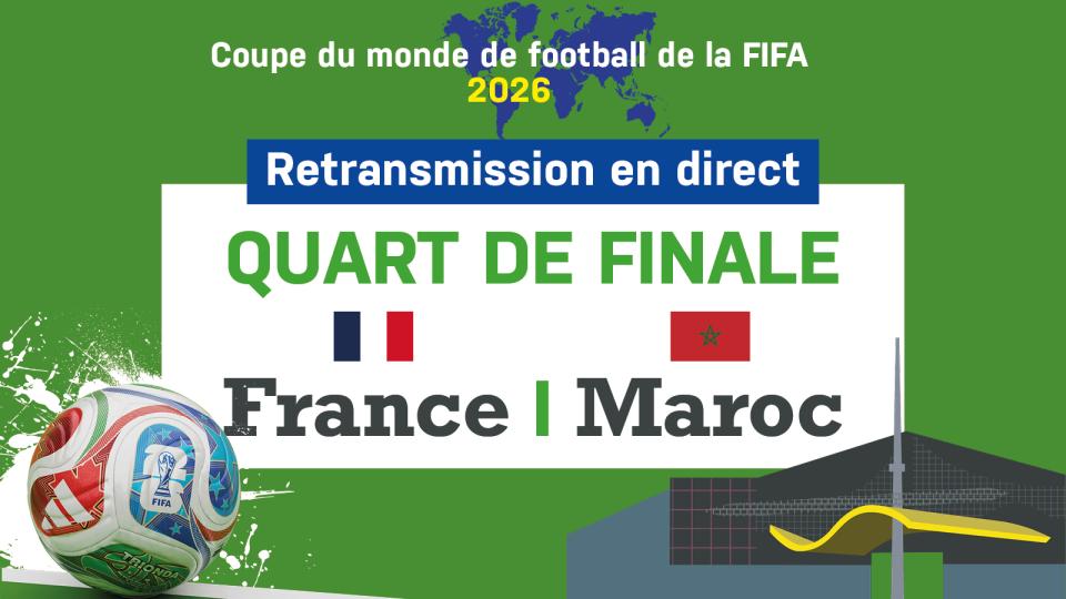 Retransmission en direct Quart de finale France I Maroc