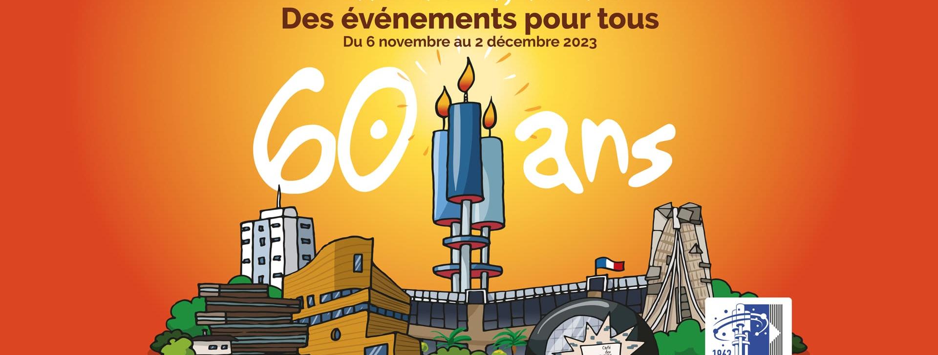 visuel des 60 ans de la ville 