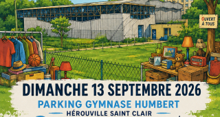 Affiche vide-grenier Hérouville Basket