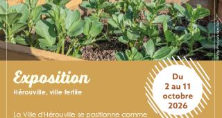Affiche de l'exposition "Hérouville, ville fertile"